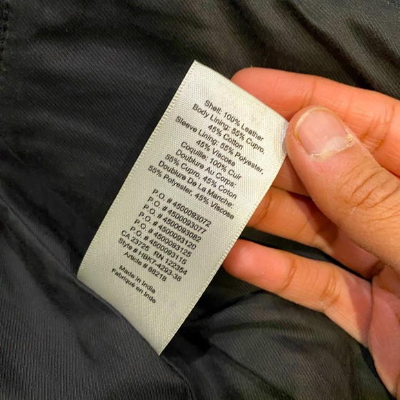 Aritzia Wilfred Free Lennon Leather Jacket (XXS) - Picture 5 of 5